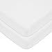 American Baby Company 100% Natural Cotton Value Jersey Knit Fitted Portable/Mini-Crib Sheet, White, Soft Breathable, for Boys and Girls, Pack of 2