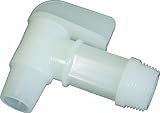 Emergency Essentials 3/4" White Drum Faucet with 7/8" OD Outlet for 5 Gallon Jug, Natural