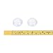Kissitty 100-Piece Transparent Clear Half Round Flat Back Glass Cabochons (About 1 inch) 24.5~25mm Dia. for Cameo Photo Pendants DIY Craft Jewelry Making