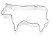Fox Run Cow Cookie Cutter, 3-Inch, Stainless Steel