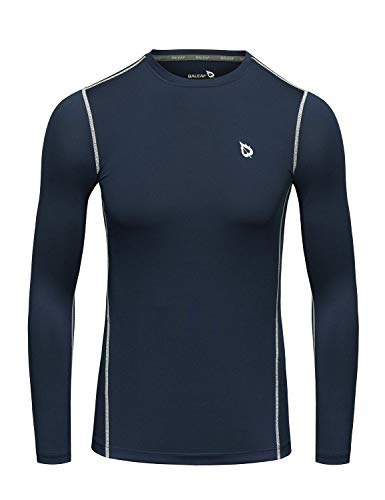 BALEAF - Camisetas de compresión para niños y jóvenes, camiseta deportiva de manga larga, camiseta interior de rendimiento
