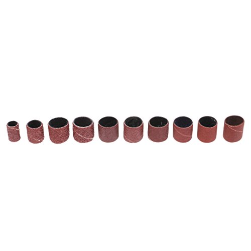 Baoblaze Professional Sanding Bands Nail Manicure Tools Sanding Bands Sleeves for Drum Mandrels Nail Drill File Machine Manicure Tool, Pack of 50, 60 80 120 180 240 320 400 600Grit - 80 Grit 12x8mm - Thumbnail 6