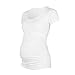 Liu & Qu Women's Maternity Classic Side Ruched T-Shirt Tops Mama Pregnancy Clothes