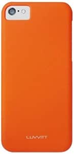 LUVVITT Skinny Matte Slim SF Premium Hard Case Back Cover for Apple iPhone 5C | Retail Packaging - Orange