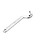 Eowpower Chrome Vanadium C Spanner Tool Adjustable Hook Wrench Square Head 32-76 mm