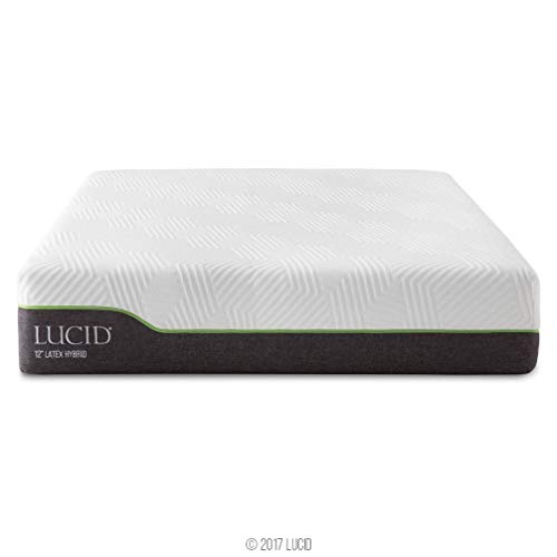 LUCID 10 Inch Latex Hybrid Mattress Memory Foam Responsive Latex