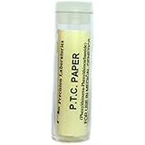 Eisco Labs Phenylthiourea (PTC) Paper Strips - Genetic Taste Testing (Vial of 100) - 30&micro;g Per Strip