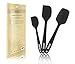Silicone Spatula Set, 600ºF Heat-Resistant Slotted Spatulas, Flexible, Non-stick Rubber Spatula Baking Spatula Spoon Scraper