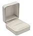 White Leatherette Ring Box