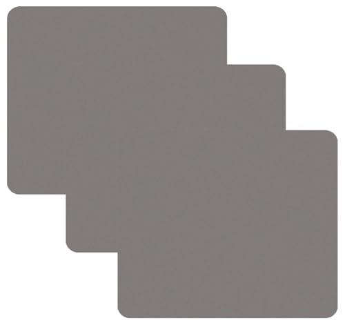 Fellowes - Alfombrilla estándar para ratón, 22.9 x 20.3 x 0.5 cm, Color Gris (Paquete de 3)