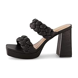 CUSHIONAIRE Women's Aurora braided platform sandal