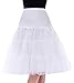 Udresses Girls Petticoat Skirts Tutu Crinoline Underskirt P9(white,S)