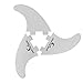 Own the Wave Thruster Fin Set - 3pc Fiberglass Surf Board Fins with FCS G5 M5 style - Tri-Fin Thruster Set for Surfing (White)