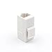 VCE UL Listed 25-Pack RJ45 CAT6 Keystone Coupler Female to Female Insert Coupler, UTP CAT6 Keystone Inline Coupler White