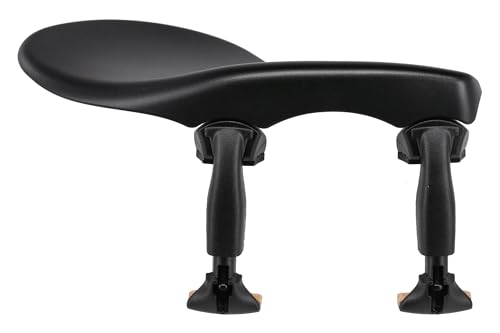 Wittner Chinrest Zuerich, side-mounted chinrest Violin 4/4-3/4, high-tech plastic, height adjustable, tilt adjustable, without screwdriver, black, Made in Germany, 258211