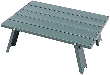 ロールテーブル キャンプ アウトドア ミニテーブル 超軽量 アルミ製 折りたたみ式 机 コンパクト