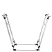 Bag Buddy Bag Holder - Adjustable Metal Support Stand for All Plastic and Paper Garbage Bag Sizes - Use for Leaves, Yard Work, Laundry, Trash and More