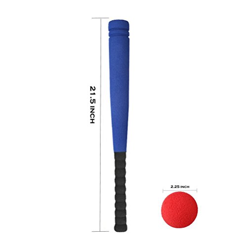 Aoneky Kids Foam Baseball Bat and Ball Toys Indoor Soft Super Safe T