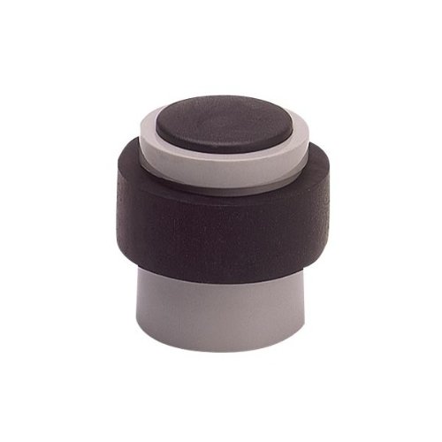 Vachette Butée de Porte 3737-C - Utilisation sur Porte d'Intérieur - Bonne Force de Retenue - Corps en Polyamide, Ruban Amortisseur en Élastomère Absorbant les Chocs - Inclus Vis et Chevilles - Blanc