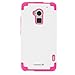 Fosmon HYBO-DUOC Series Detachable Hybrid Silicone + PC Case for HTC One Max / HTC T6 (Pink / White)