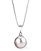 THE PEARL SOURCE Genuine Pink Freshwater Cultured Pearl Sydney Pendant Necklace for Women