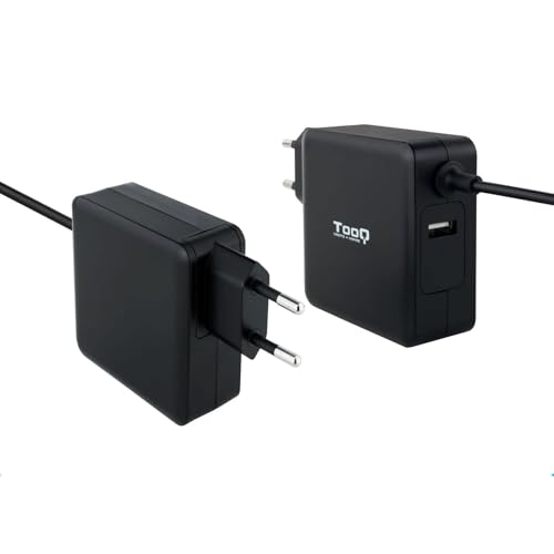 Cargador portátil USB-C PD 3.0 90W, Negro, Ideal para Cargar Dispositivos móviles y laptops rápidamente en Cualquier Lugar.