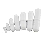 7 Pcs PTFE Magnetic Stirrer Mixer Stir Bar Spin Bar, White
