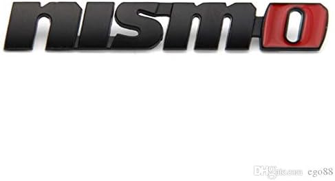 Nismo Sticker 3D Chrome Badge Logo Sticker for Car & Bike-Black