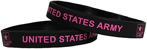 U.S. Army wristband black/pink