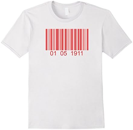 Mens Kappa Alpha Psi 01.15.1911 Nupe Barcode T-Shirt 2XL White