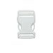 Pomeat 10 Pcs 25 mm - 1 Inch White Release Plastic Buckles Adjustable Buckles Plastic Side for Backpacks, Luggage Belts and Outdoor Supplies