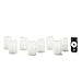 LED Flickering White Votive Flameless Candles, Set of 8, Warm White Glow, Melted Edge, Batteries and Remote Included