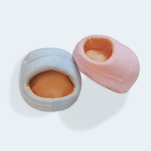 image for Anasu 2Pcs Hamster House Bed, Soft Warm Guinea Pig Bed Pet Small Anima