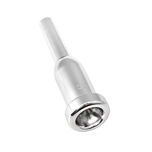 image for Lovermusic Silver Plated Metal Bullet-Shape Trumpet Mouthpiece,3C for 