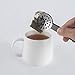 DODOGA Stainless Steel Tea Bag Squeezer Round Tongs Tea Bag Holder Long-Handled Tea Infuser Tea Strainers Tea Filters Tea Squeezer, Tea Strainers for Loose Tea Kitchen Bar, Silver, 2 Pcs