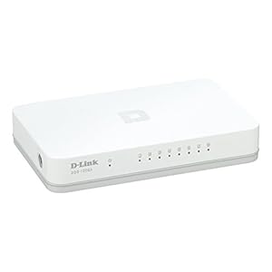 D-Link DES-1005C 5-Port 10/100 Mbps Unmanaged Switch, white