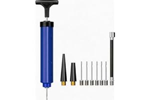 10 PCS Portable Manual Air Pump Balloon Inflator with Needles and Nozzles Extension Hose Great for Soccer, Basketball, Footba