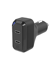 SCOSCHE, 2 puertos coche USB C PD 3.0
