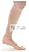 Tektrum A PAIR OF CALF SHIN GRADUATED COMPRESSION MEDICAL SLEEVE 20-30MMHG FOR MEN AND WOMEN - BEIGE, LARGE