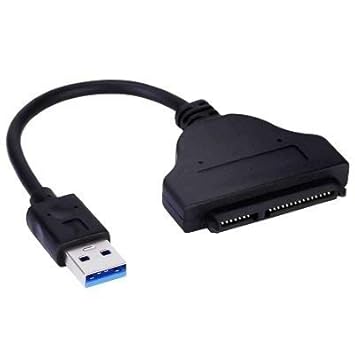 Hochwertiger - USB 3.0 zu SATA 22 pin 6,35 cm Festplatten Konverter Kabel mit USB Stromkabel - für SSD/Festplatte HHD - kompa