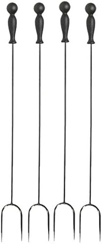 Pilgrim Home and Hearth Pilgrim 18655 Iron Ball Roasting Fork, Set of 4