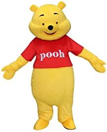 Happy Shop EU Winnie the Pooh Bear Adult Halloween Mascot Costume Fancy Dress Outfit