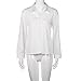 Long Sleeve Shirt,Hemlock Women's Turn Down Collar Blouse Button Tops (M, White)