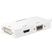 Swees 3-in-1 Mini DisplayPort (Mini DP) Thunderbolt to HDMI/VGA/DVI Adapter Cable Converter Full HD 1080p for Apple Mac Book MacBook Pro MacBook Air Mac Mini