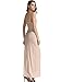KIRA Women's Adjustable Spaghetti Straps Long Cami Slip Dress (Small, Nude)