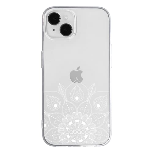 BABACO Funda para teléfono móvil de ERT Group para Apple iPhone 14 Plus Original y con Licencia Oficial diseño Mandalas 008 Adaptada a la Forma del teléfono móvil, parcialmente Transparente
