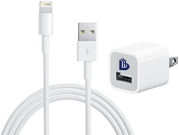 SHENZHEN HAOBOXIN ELECTRONICS iPhone, iPod, iPad, 5/5c/5s/6/6s/7 Plus 5W Wall Charger plus 1m Cable