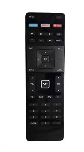 New Remote Control XRT122 Replacement fit for VIZIO Internet TV E32H-C1 E40-C2 E40X-C2 E43-C2 E48-C2 E50-C1 D40F-E1 E55-C1 E65-C3 E65X-C2 E70-C D32-D1 D32H-D1 D32X-D1 D39H-D0 D40-D1 D58U-D3 D60-D3