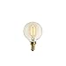 Brooklyn Bulb Co. Candelabra Edison Light Bulbs, Vintage Style, Mini Globe G16.5, Fully Dimmable with Warm White Light, 40W (E12), Spiral Filament, Baltic Design - Set of 4