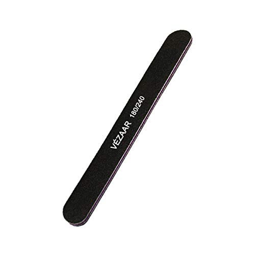 VÉZAAR Nail Files Emery Board, 10PCS Nail Polish Remover Black Washable Double Sided 180/240 Grit Sanding Pads for Manicurist, Nail Salons, Personal Nail Care, Art DIY - Thumbnail 7